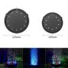 Acquario subacqueo LED luce aria bolla pietra colorata per acquario lampada rotonda