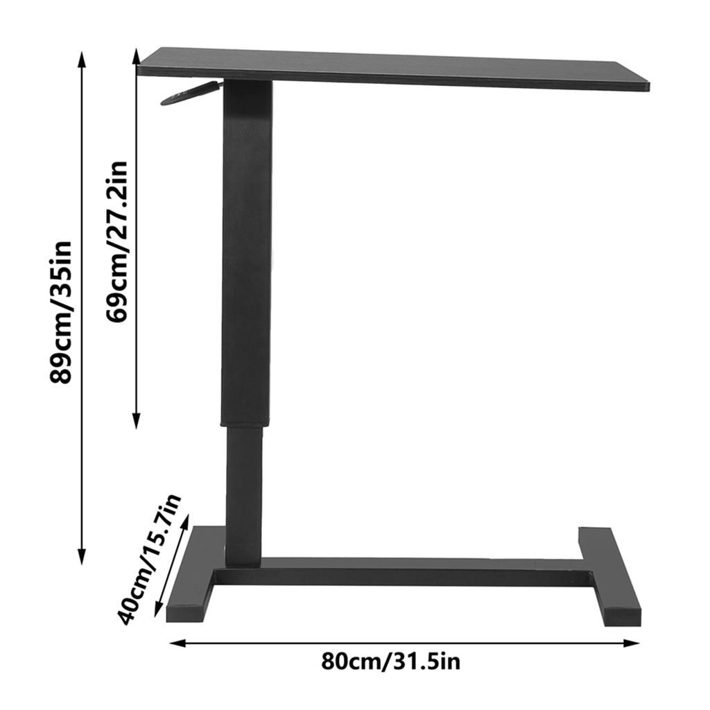 Computer Desk, Nursing Table with Built in Concled Rollers Overbed Bedside Desk Multifunctional Table for Laptop or Tablet Computer Writing Drawing R