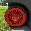 Outdoor Trash Can Accessories Rim Cover, Modern Decorative Wheel Spider-Spoke Residential Upgrades Style Accessory for Standard Garbage Bin