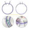 92MF 1 Set Embroidery Hoop Plastic Embroidery Frame Adjustable Crosses Stitching Hoop Craft Supplies For Hobbyists