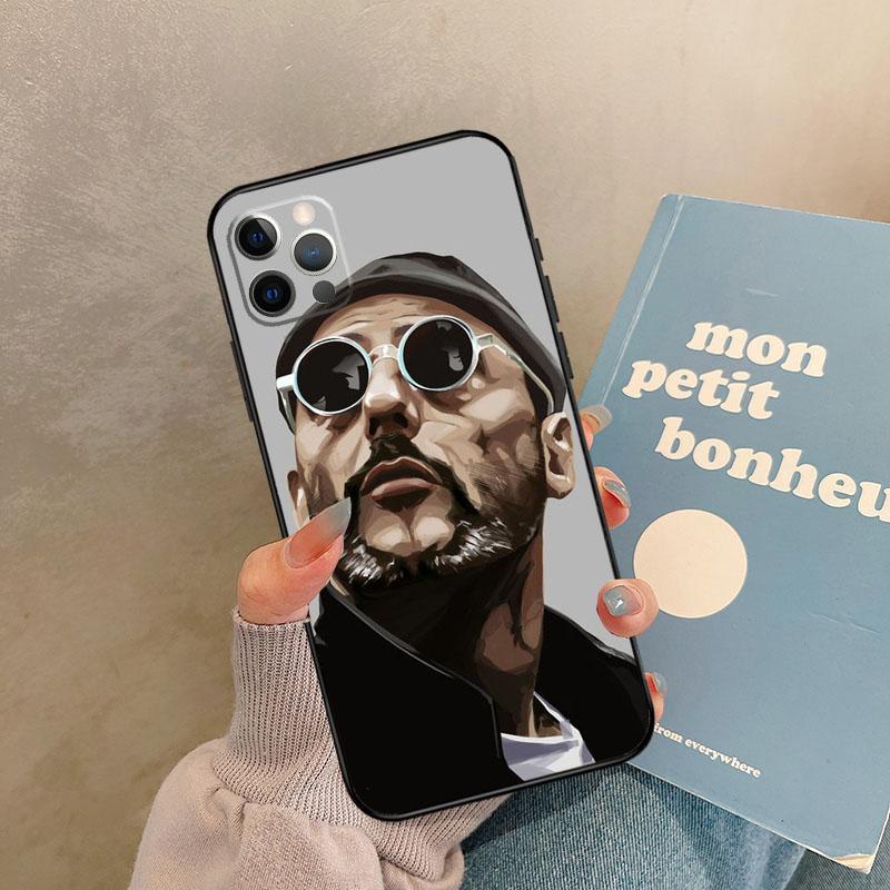 Retro Leon The Professional Case For iPhone 18 17 Air 16 15 14 13 11 12 Pro Max 13 Mini XR 15 16 Plus 16e Back Cover Shell