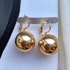 Vintage Big Round Ball Pendant Earrings Women's Concise Daily Earrings  Jewelry Wedding Birthday Accessories Perfect Gift