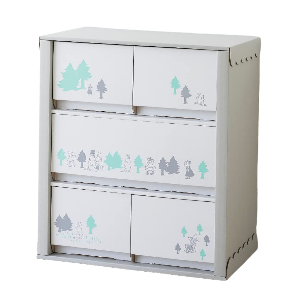 

Moominbaby by Baby Chest 5 ящиков, в которых можно хранить все необходимое для ухода Poot Tamahiyo SHOP [Сделано вручную]