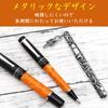 EdisonBrain Luxury Ballpoint Pen Chrome Style Antique Writing Instrument Present Gift Nib Diameter Approximately 0.5mm (Cap Type)