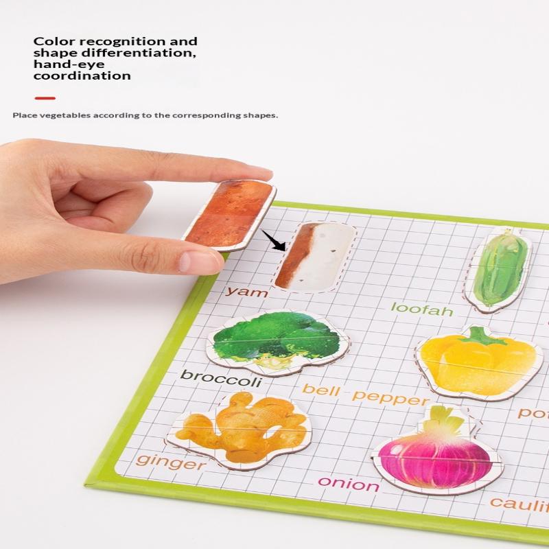 Cute Cartoon Magnetic Sticker Book For Kids - Reusable Puzzle Book Early Education Advanced Baby Toy Gift For Child Age 2-4 Gift