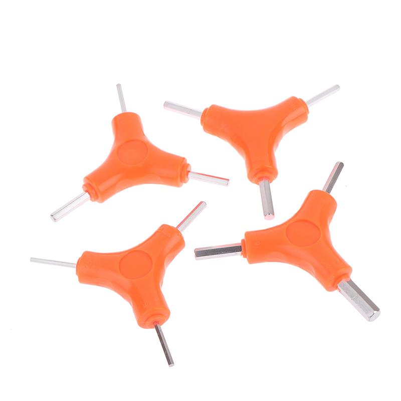 1 Pcs 3 In 1 Trigeminal Hex Key Set 2.5/3/4/5/6/8Mm Chrome Vanadium Steel Hand Tools Bicycle Maintenance Tools