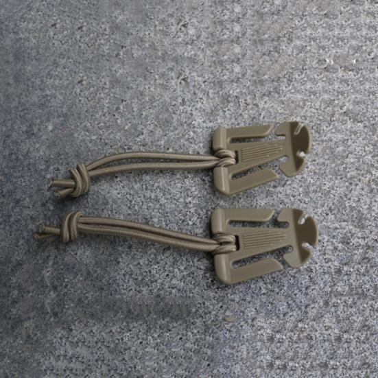 1 Pair Hanging Buckles Mini Dominator Clips Nylon Strap Webbing Elastic Cord for Hiking