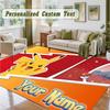 Crystal Velvet Square Rug Custom NamePokémon Pattern Non Slip Home Floor Decor Rug