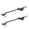 2Pcs Type C to 3.5mm Headphone Adapter Cable 2 in 1 Functional Bendable Headphone Adapter for Type C Phone Tablet PC