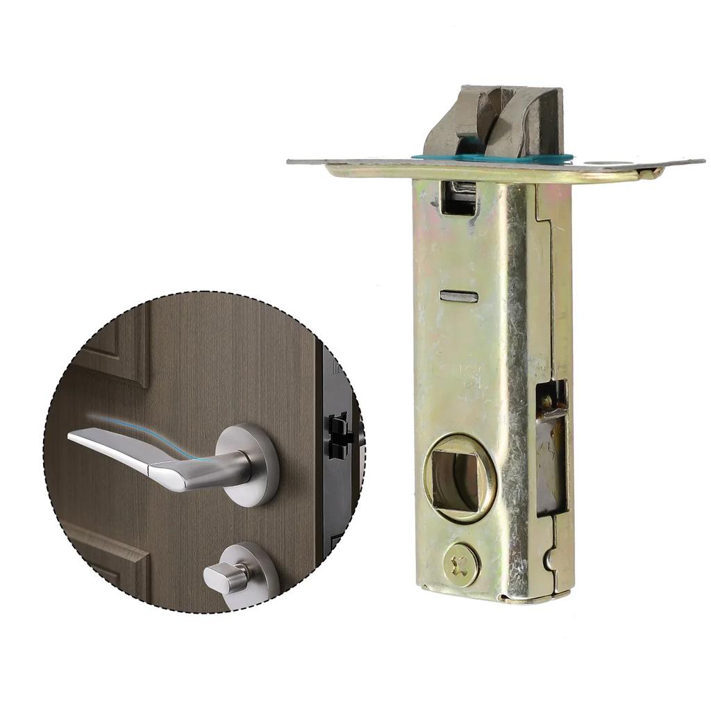 Door Hardware Tubular Latch Zinc Alloy For Nsprung Door Reversible Right Handed Rotatable Tubular Tenon Unsprung Door 40mm