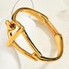 Spain, Spring Curve Pin Bracelet Feminine Temperament Light Luxury, Open Glossy Bracelet Feminine