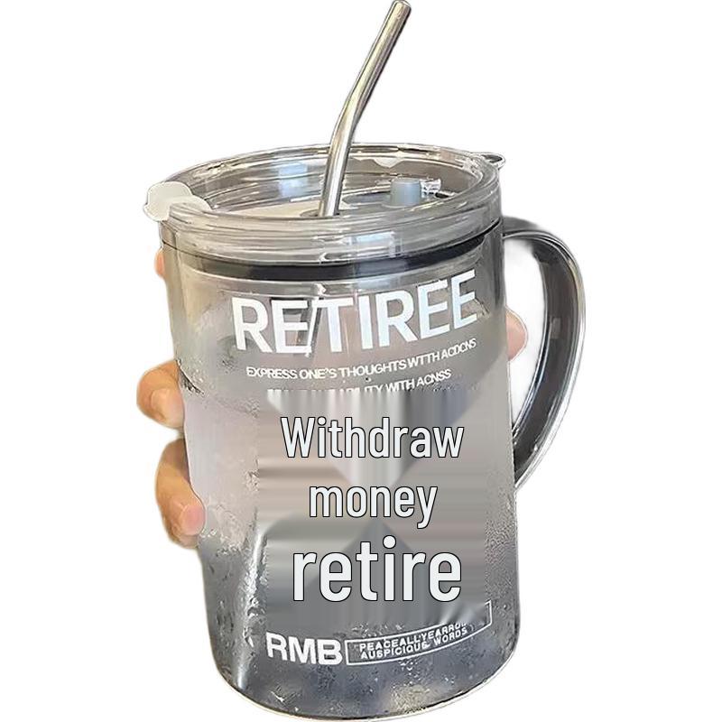 PAKCHOICE 1000ml Heat-Resistant Glass Water Bottle with Lid & Straw