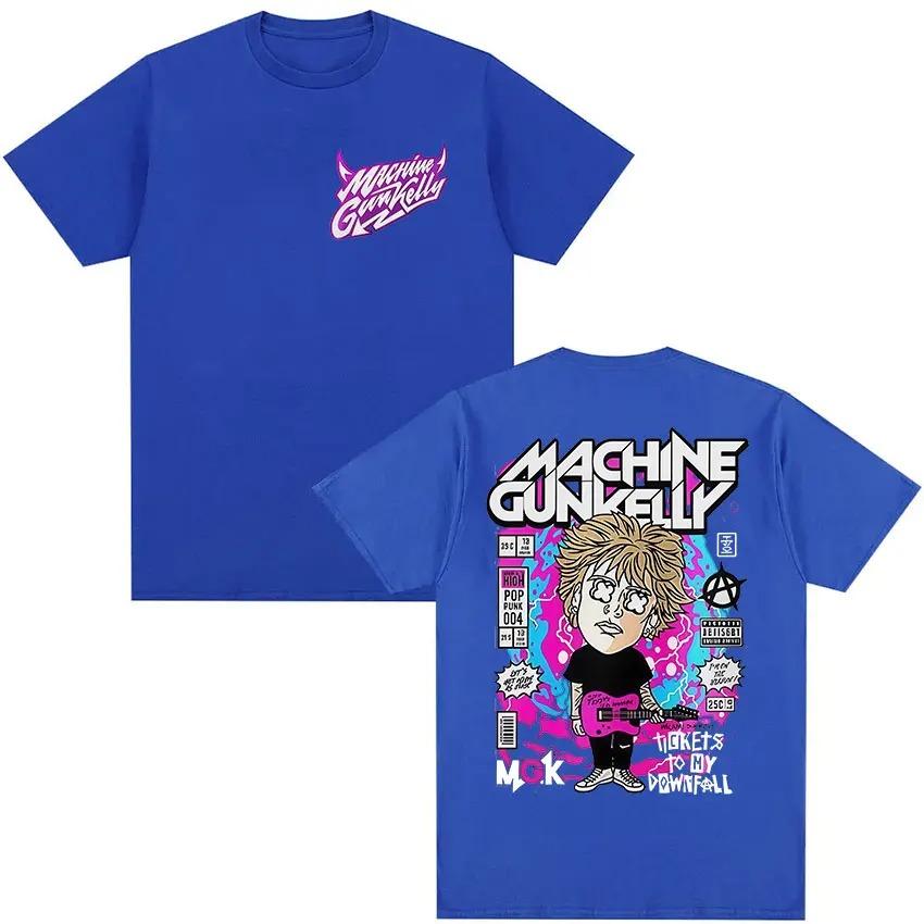 Rock Rap Machine Gun Kelly 2026 Tour Graphic TShirt Unisexs Vintage HighQuality Fashion TShirt Casual Loose Cotton TShirt