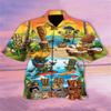 Camisas Hawaianas Transpirables Sueltas con Estampado 3D Modernas Geniales de Moda Tops para Fiesta en la Playa Mangas Cortas Verano para Hombre