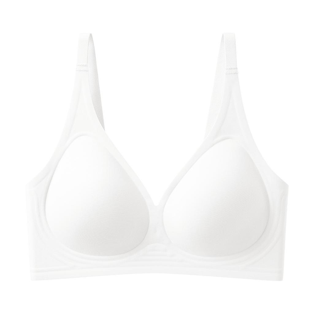 European and American Underwear Women's Seamless Bras, Large Breasts, Small Anti-sagging Breasts, Deep V No Steel Ring Bra, Plus Size