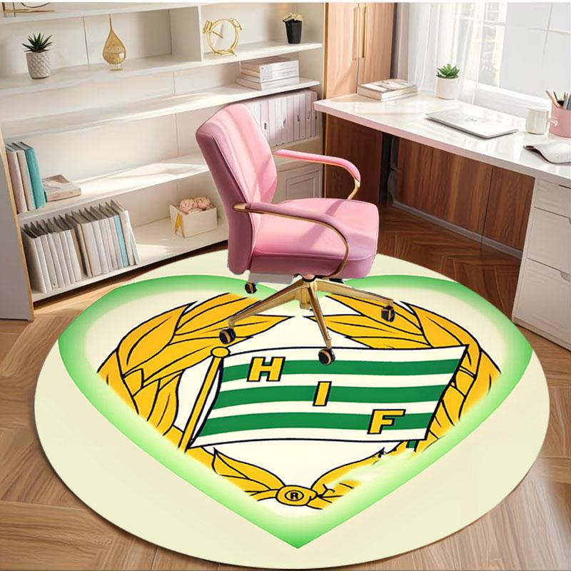 Hammarby IF Print Round Rug, Washable Floor Carpet, For Entryway Dorm Laundry Room Office Study, Home Decor Birthday Christmas Gift