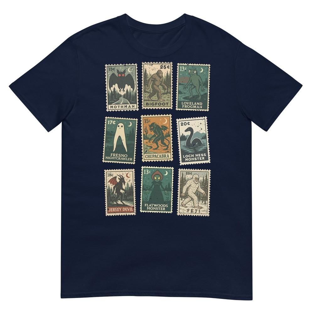 Cryptid Monster Stamps Tshirt S