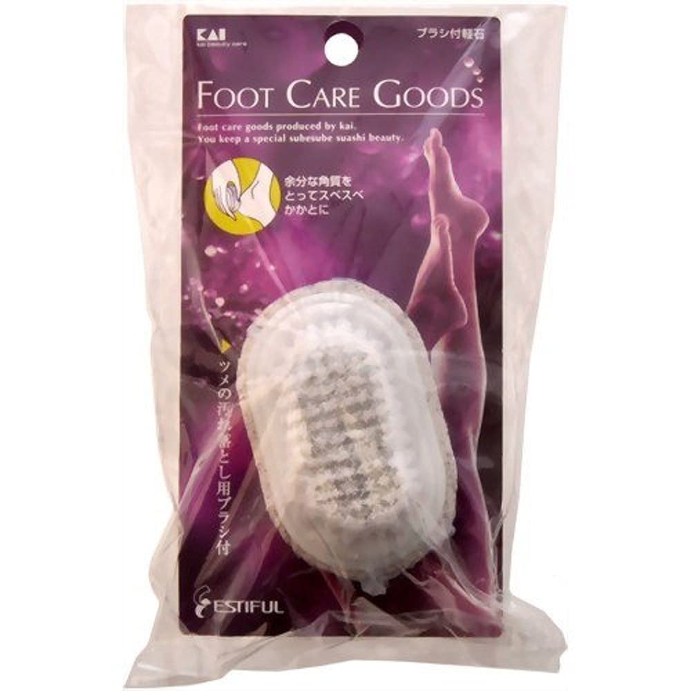 Kai Corporation Estiful Pumice Stone with Brush