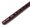 [WARI QUENA PRO WINERED] WARI Professionelle Quena, G-Ton, Hochwertiges Holz-Volksinstrument, Anden-Stil, Weinrote Oberfläche, Modell mit eingraviertem Logo,