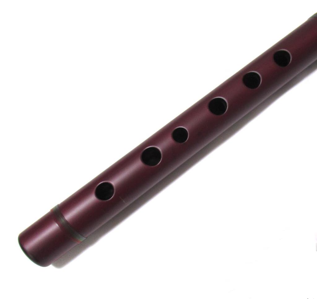 [WARI QUENA PRO WINERED] WARI Professionelle Quena, G-Ton, Hochwertiges Holz-Volksinstrument, Anden-Stil, Weinrote Oberfläche, Modell mit eingraviertem Logo,