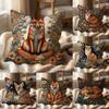 William Morris Art Fox Cushion Cover Multi-Scene Pillow Cover for Home & Car - Reversible, Soft & Durable for Daily Use