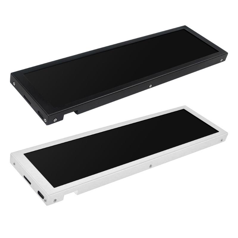 Aluminum Frame Screen 8.8Inch IPS Computer Status Display Sub-Screen 480x1920 Wide Viewing Angle USB Connection