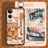 Anti-knock Dirt-resistant Phone Case For VIVO V50 Lite 5G Global Back Cover Wristband Silicone Kickstand Waterproof Cute