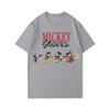 Disney Mickey Mouse Men's Casual Cartoon Print Short Sleeve T-Shirt Summer Casual Unisex Couples T-Shirt Y2k Parent-Child Outfit