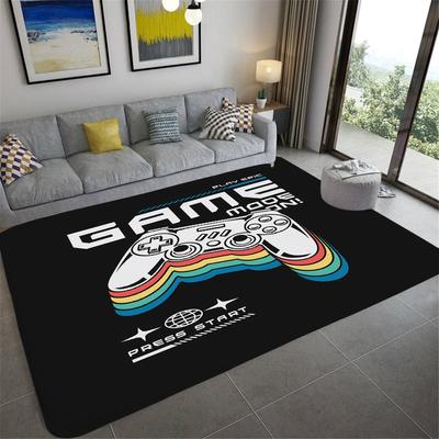 Gamer-Controller-Bereichsteppich, rutschfeste Bodenmatte, Fußmatten, Home Runner-Teppich für Schlafzimmer, Indoor- und Outdoor-Kinderspielmatte