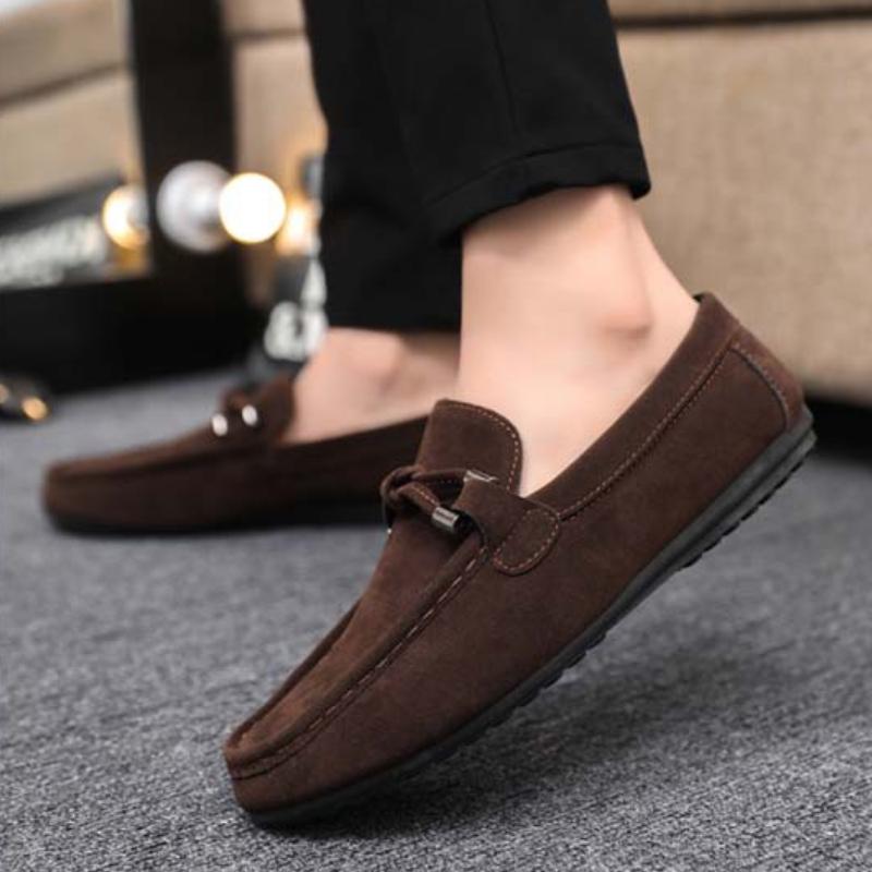 

Весенне-летние мужские повседневные туфли Bean с дышащей плоской подошвой, противоскользящие, для повседневного использования Zapatos Hombre 46 коричневый