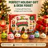 Weihnachts-Countdown Adventskalender 2026 24 Tage Knödel Squishy Spielzeug Langsam Aufgehend Kneten Sensorisches Fidget Feiertagsdekoration