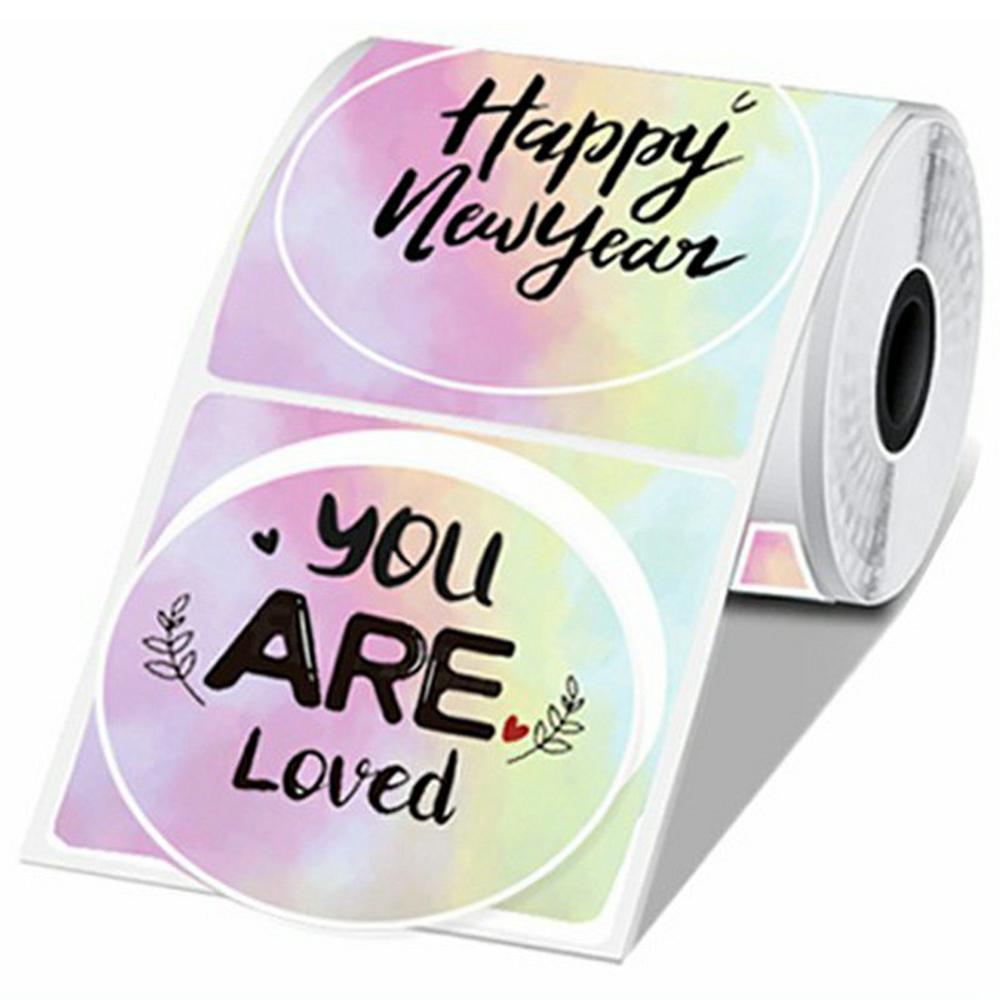 For Phomemo M221/M220/M120/M110 Self-Adhesive Direct Thermal Labels Stickers 50x50mm Printing Paper B