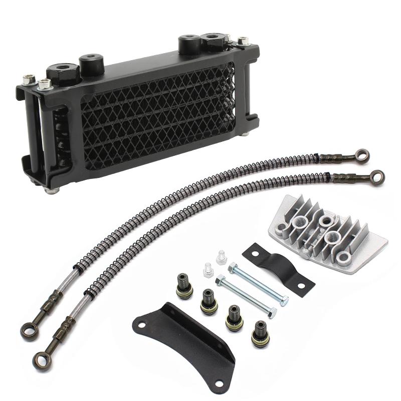 Motorcycle Radiator Oil Cooler Set Oil Cooling For 50 70 90 110 125 140cc  Monkey Bike DAX Pocket Bike ATV Motocross Dirt Bike