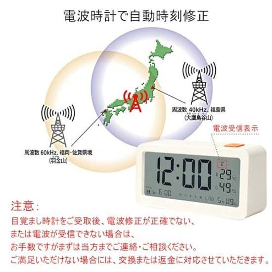 Kooco Radio Clock Desk Digital Alarm 12 24 Hour Week Date Temperaturehumidity Display Large Character Snooze Visible Night Multifunctional Easy Set