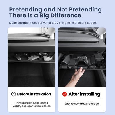 YZ Per Tesla Model 3 Highland Scatola Portaoggetti Centrale per Controllo Scatola Portaoggetti Tesla Modello 3 Scatola Portaoggetti per Auto Accessori Interni