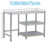 1Pcs Gas Cooktop Rack, Stainless Steel Kitchen Storage, Floor-to-ceiling Three-layer Functional Kitchenware, Thickened Storage