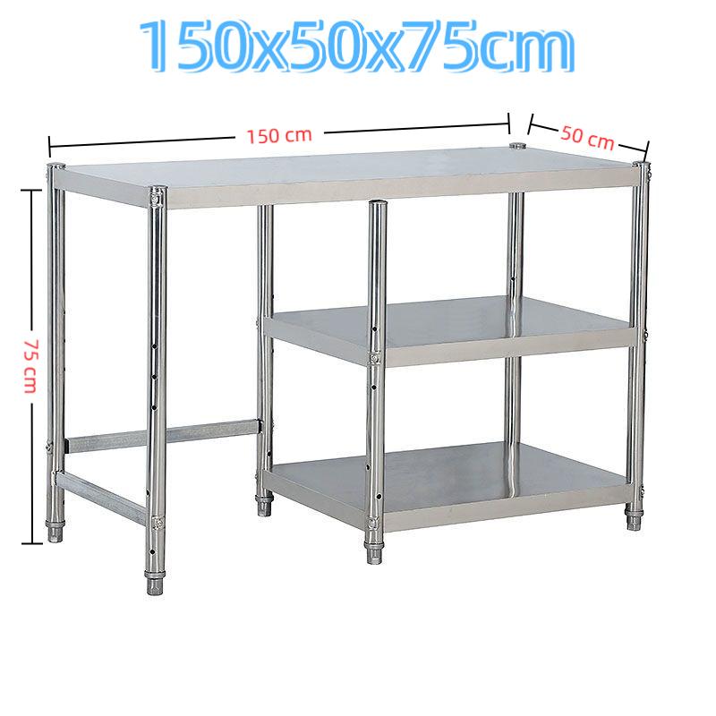 1Pcs Gas Cooktop Rack, Stainless Steel Kitchen Storage, Floor-to-ceiling Three-layer Functional Kitchenware, Thickened Storage