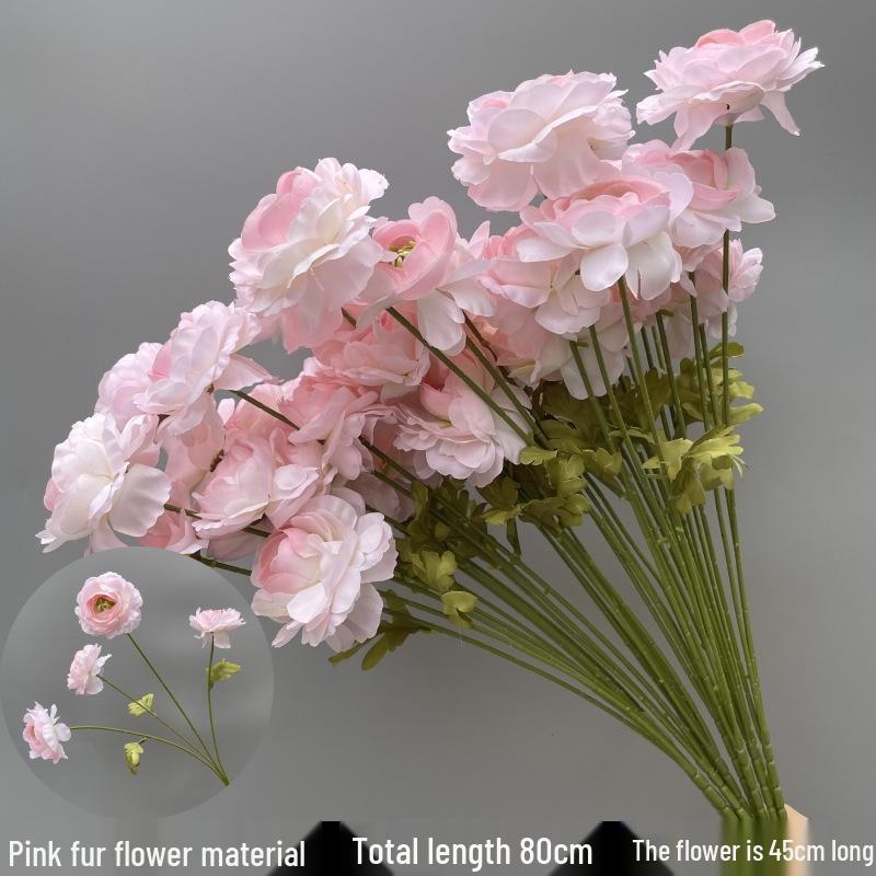 Wedding Pink Series Peony and Rose Artificial Flowers for Decorations