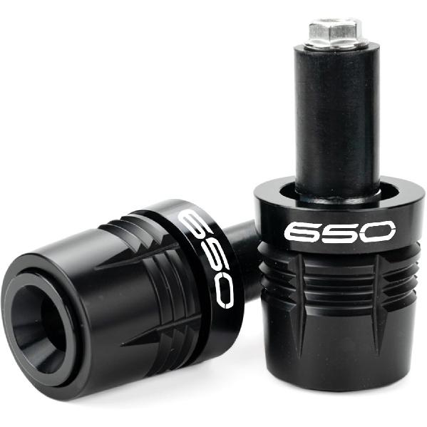 

Motorcycle Handle Bar Ends Grips Plug Sliders Handlebar Grips Cap Compatible with Ninja 650 650R Ninja650 2017-2023 2024 2025 Z650 Accessories чёрный