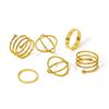 Minimalist Three-Piece Women's Ring Set: Trendy Open Tail, Index Finger, and Band Designs