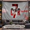 Gobelin ścienny Niestandardowe imię Wzór Cristiano Ronaldo Personalizowana Drukowana Tkanina Dekoracja Ścienna