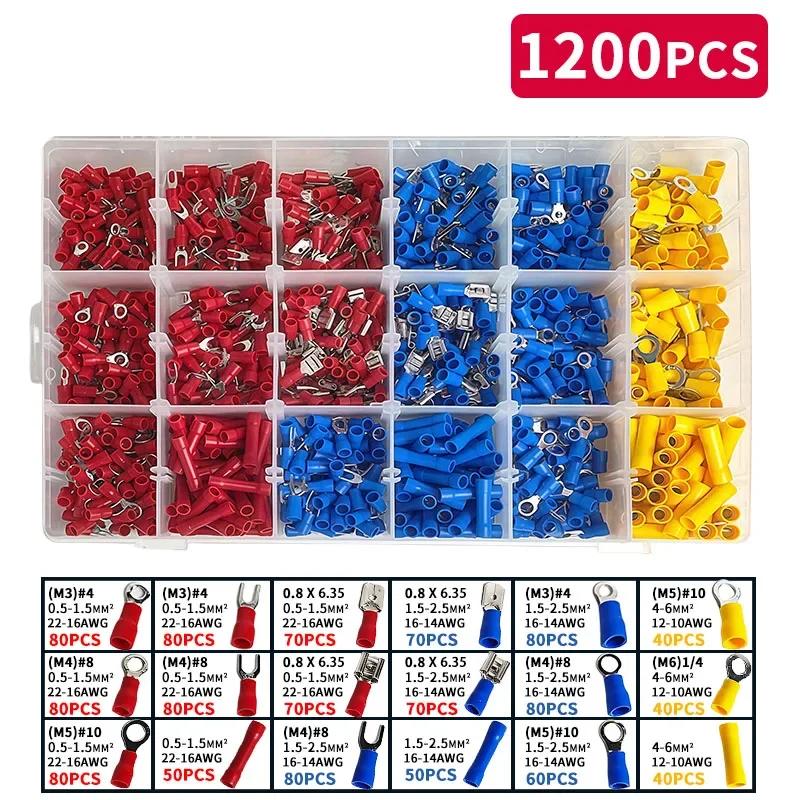 280/480/720/1200/1500pcs cold pressed wiring terminal combination box with quick wiring connection terminals