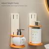 Foldable Shower Rack Adjustable Shampoo Bottle Holder Multi-Purpose Body Wash Storage Rack