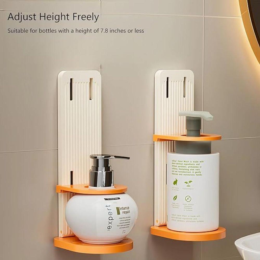 Foldable Shower Rack Adjustable Shampoo Bottle Holder Multi-Purpose Body Wash Storage Rack