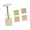 Plastic Dessert Molds Dessert Pressing Tool Chinese Character Shape Pastries Tool ABS Texture Pastries Moulds for Baking