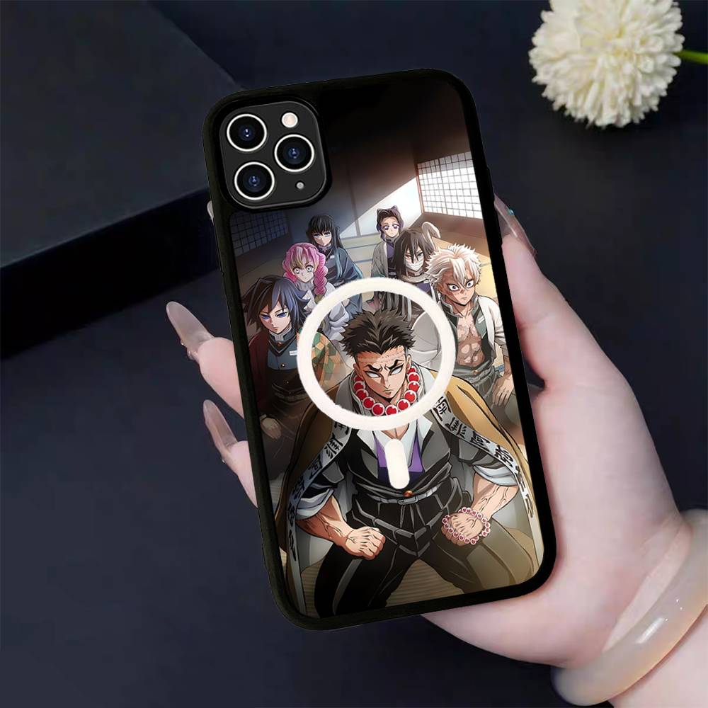 

Japanese Anime D-Demon S-Slayer For Magsafe Magnetic Case For IPhone 17 Air 16 15 14 13 12 11 Pro Max Plus Wireless Charging iPhone 14 pro