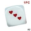 1/2/4Pcs Heart-Shaped Dice Round Corner Acrylic Dice For Bar Party Family Games Board Game Accessories