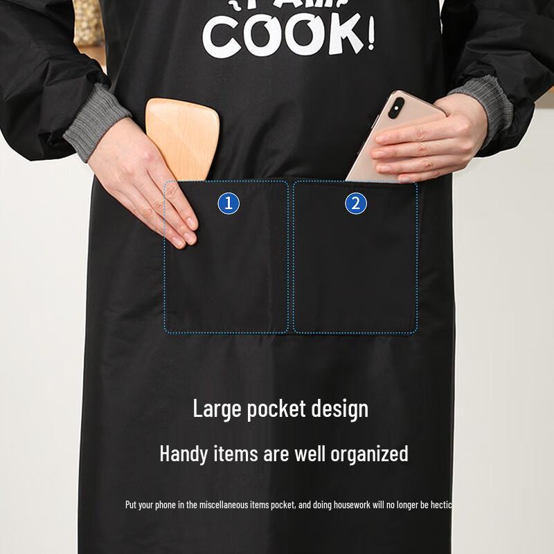 LYNN Waterproof Long-Sleeved Kitchen Apron