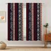 2pcs- Ethnic Pattern Printed Curtains, Window Decorations, Home Decorations, Room Decorations