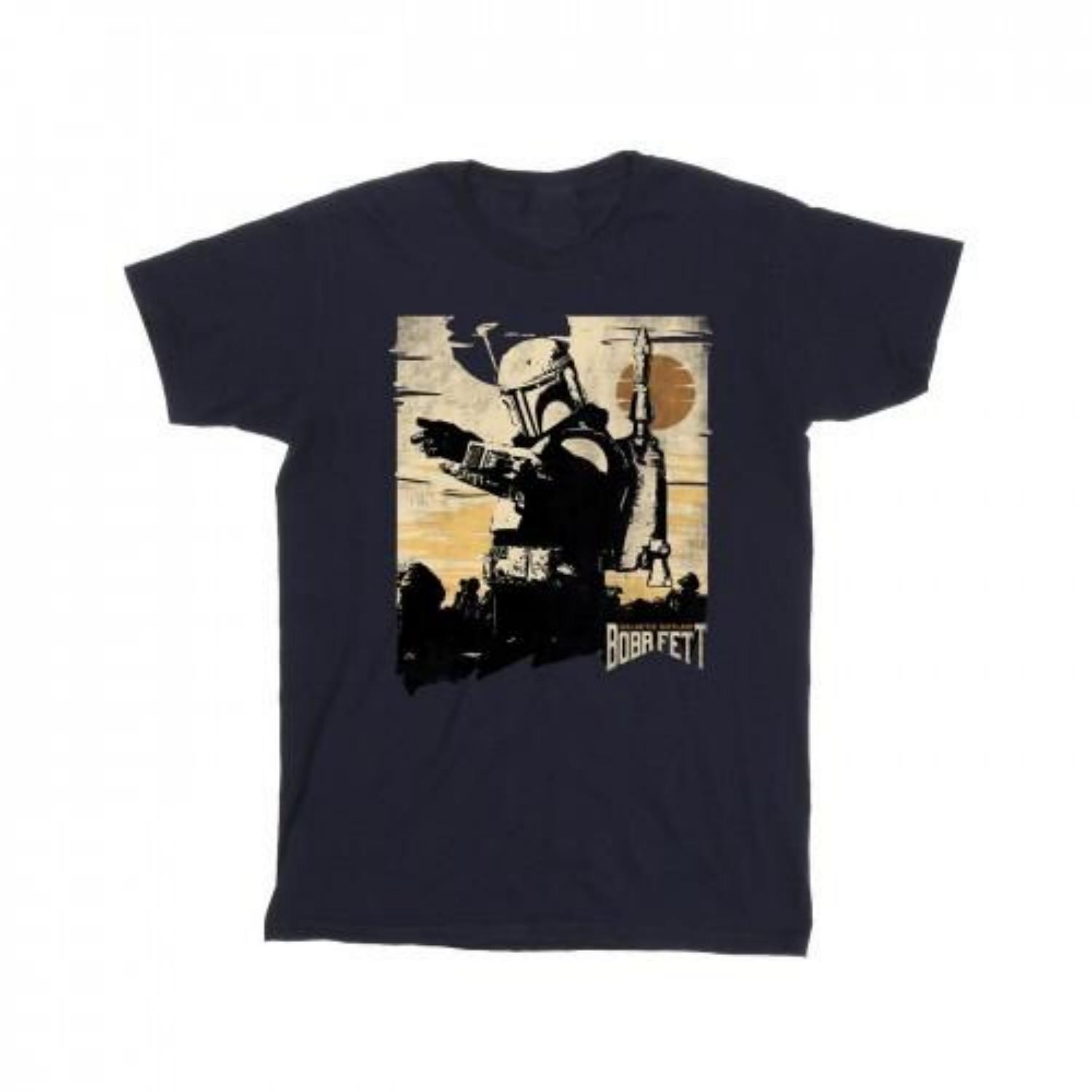 STAR WARS Mens The Book Of Boba Fett Points T-Shirt S чёрный